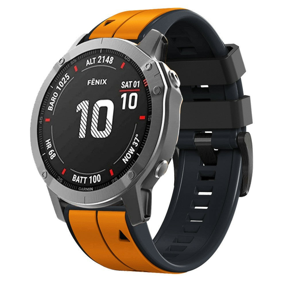 Very Stylish Garmin Smartwatch Silicone Universel Strap - Orange#serie_2