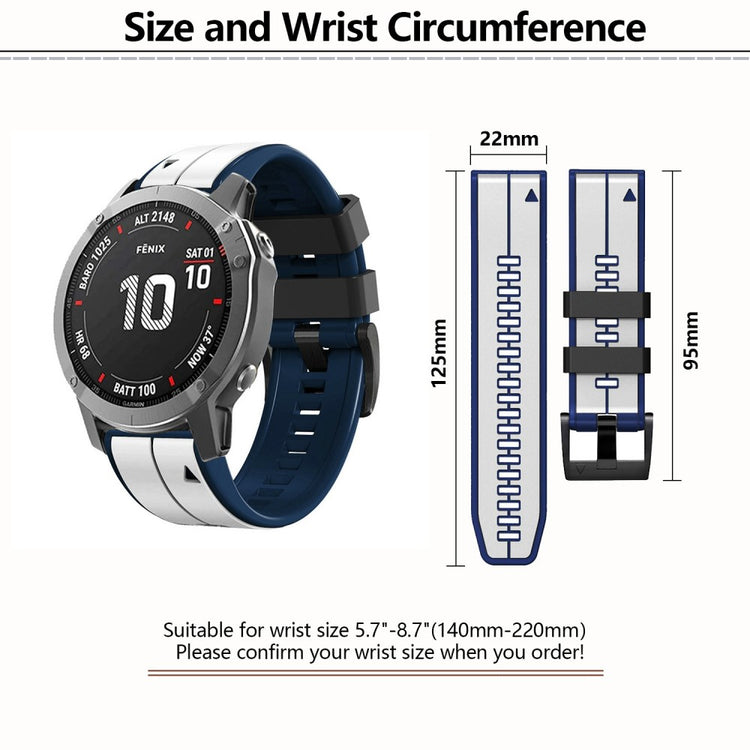 Very Stylish Garmin Smartwatch Silicone Universel Strap - Blue#serie_6