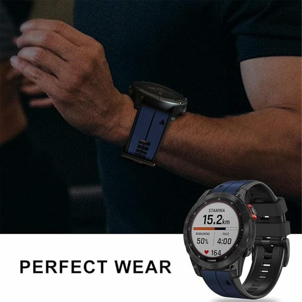 Very Stylish Garmin Smartwatch Silicone Universel Strap - Blue#serie_7