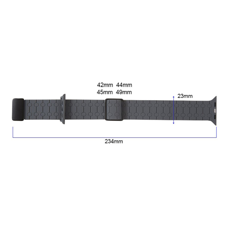 Mega Sweet Apple Smartwatch Silicone Universel Strap - Silver#serie_7