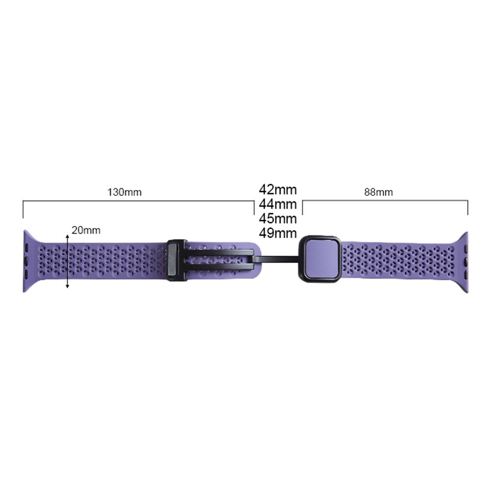 Durable Apple Smartwatch Silicone Universel Strap - Purple#serie_8