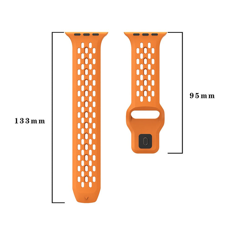 For Apple Watch Series 9 8 7 41mm  /  6 5 4 SE (2022) SE (2023) SE 40mm  /  3 2 1 38mm Strap Replacement Mesh Hole Watch Band - Starlight#serie_6