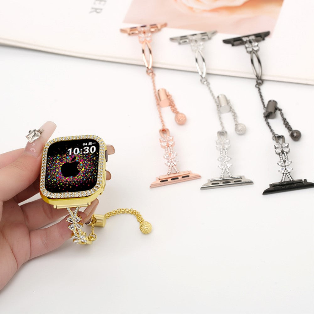 Super Sweet Apple Smartwatch Rhinestone Universel Strap - Gold#serie_2