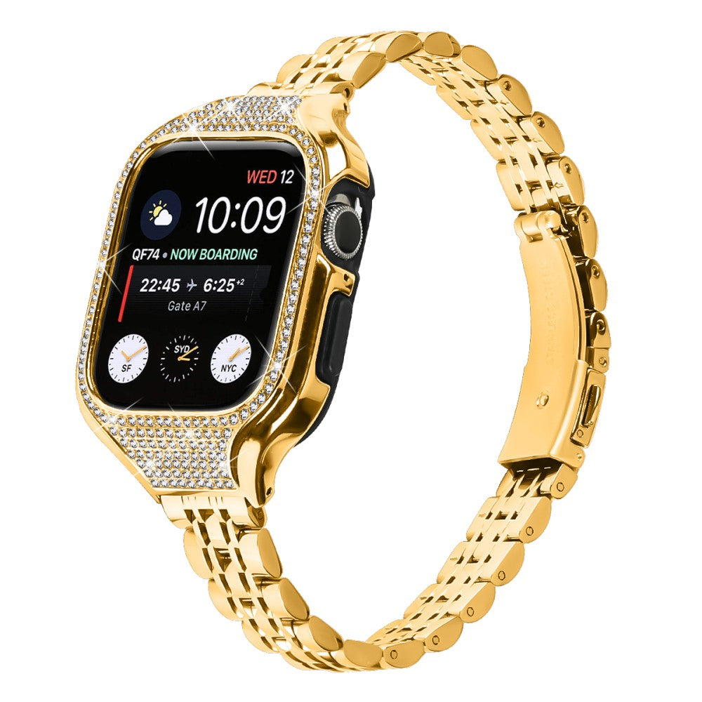 Mega Cool Apple Smartwatch Rhinestone Universel Strap - Gold#serie_3