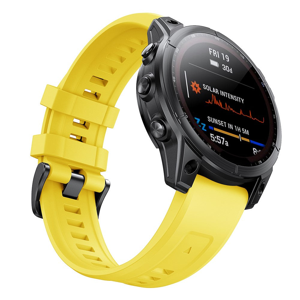 Very Cool Garmin Smartwatch Silicone Universel Strap - Yellow#serie_6