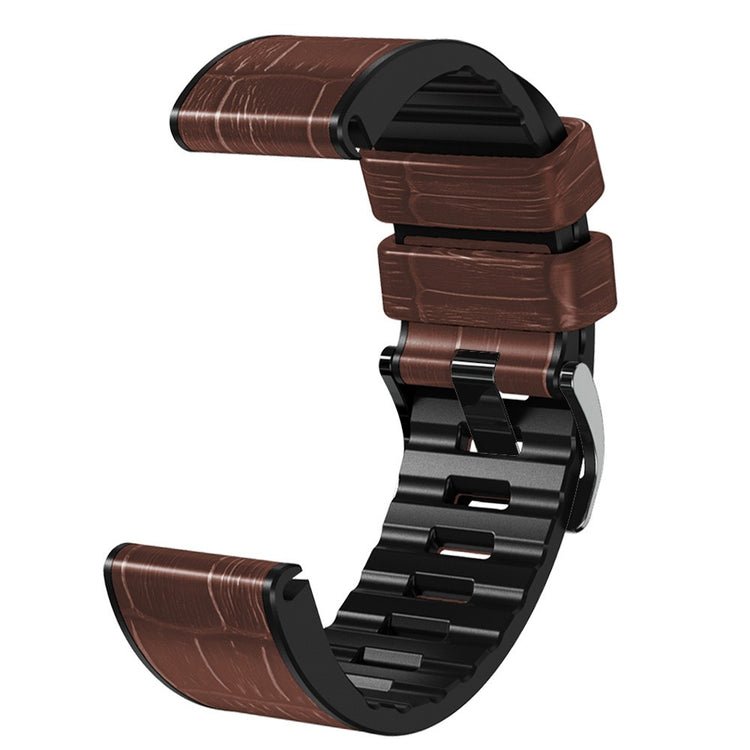 Very Stylish Garmin Smartwatch Silicone Universel Strap - Brown#serie_3