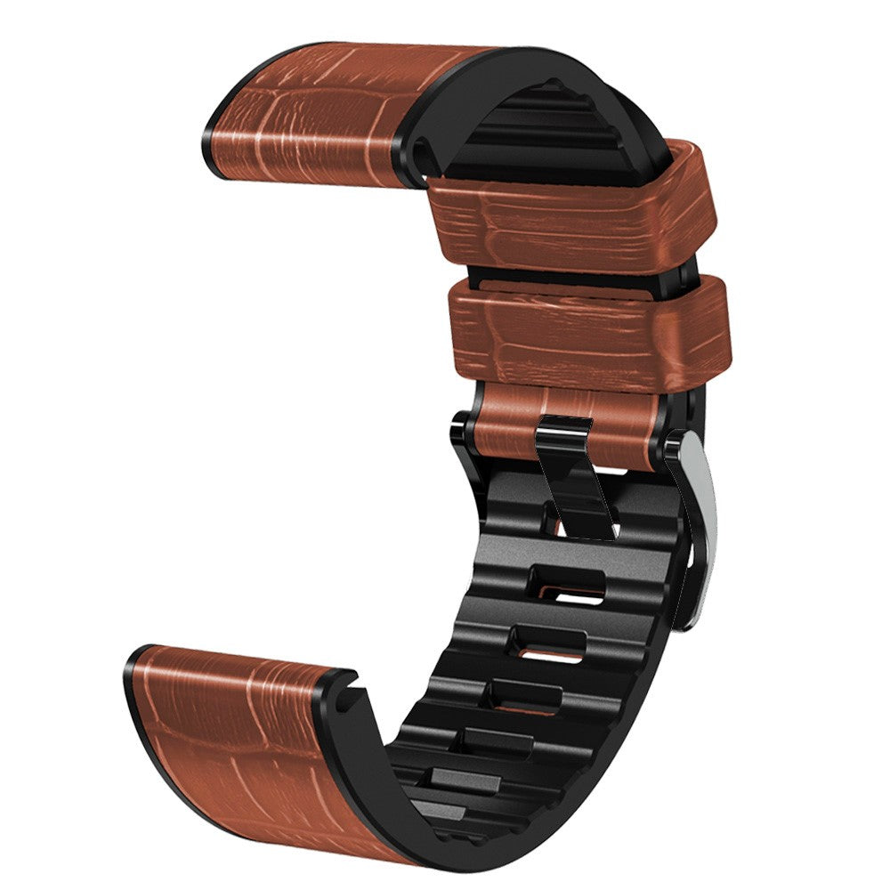 Very Stylish Garmin Smartwatch Silicone Universel Strap - Brown#serie_5