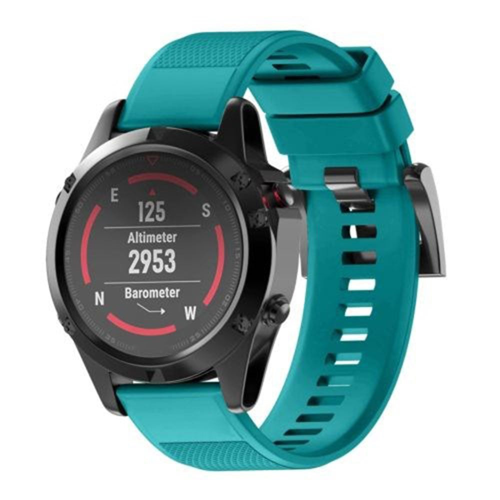 Durable Garmin Smartwatch Silicone Universel Strap - Green#serie_10