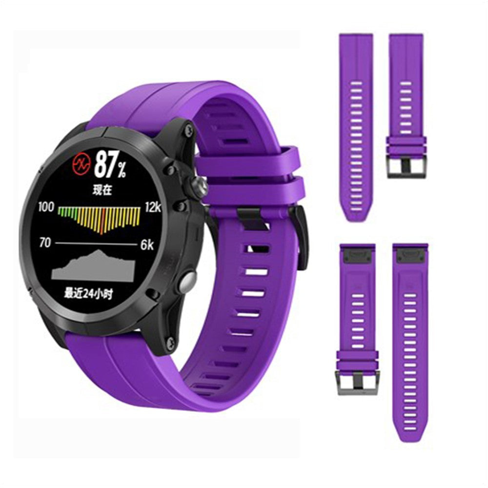 Very Beautiful Garmin Smartwatch Silicone Universel Strap - Purple#serie_7