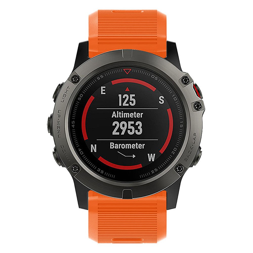 Cool Garmin Smartwatch Silicone Universel Strap - Orange#serie_3