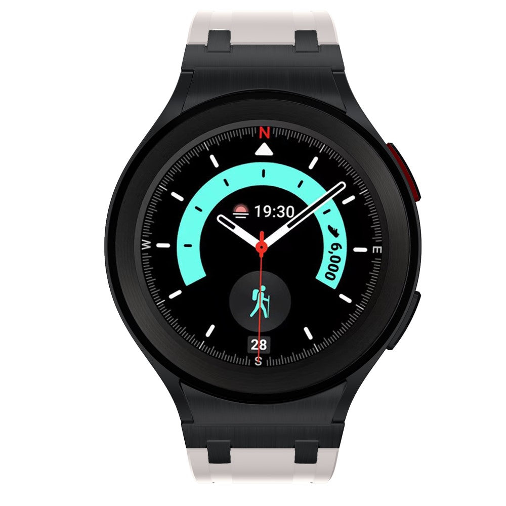 Samsung Galaxy Watch 5 (40mm) / Samsung Galaxy Watch 6 Classic (43mm) Silicone Universel Strap - Black#serie_6