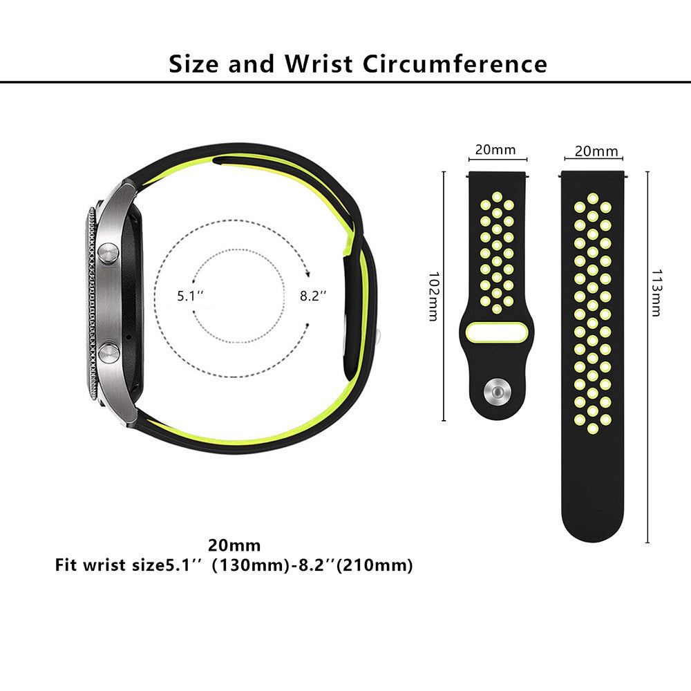 Absolutely Cool Samsung Smartwatch Silicone Universel Strap - Yellow#serie_5