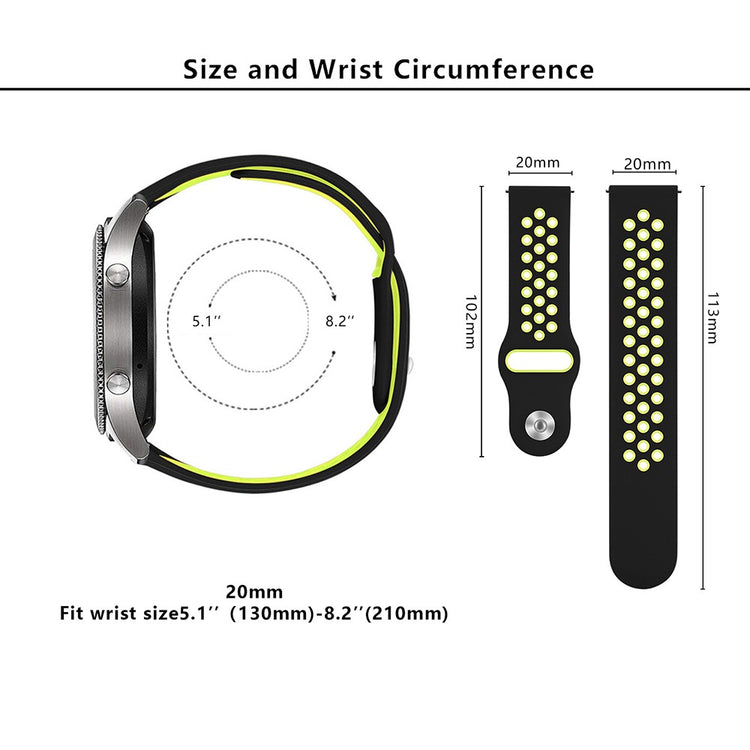 Absolutely Cool Samsung Smartwatch Silicone Universel Strap - Yellow#serie_11