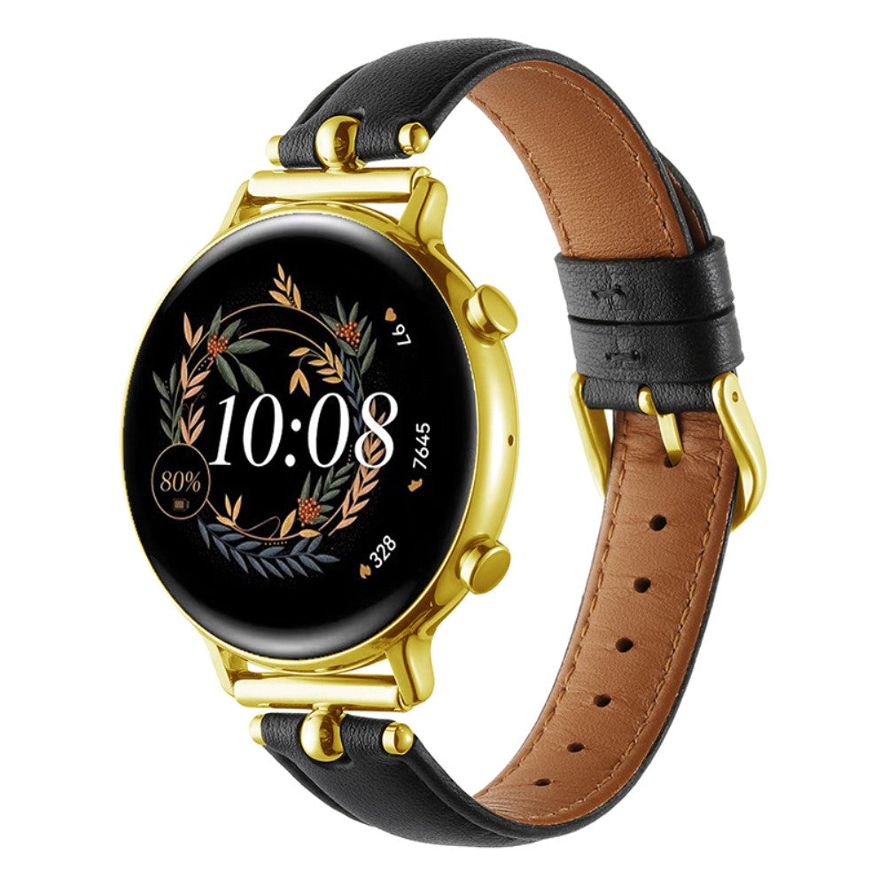 Samsung Galaxy Watch 5 Pro / Samsung Galaxy Watch 6 Classic (47mm) Genuine Leather Universel Strap - Black#serie_1