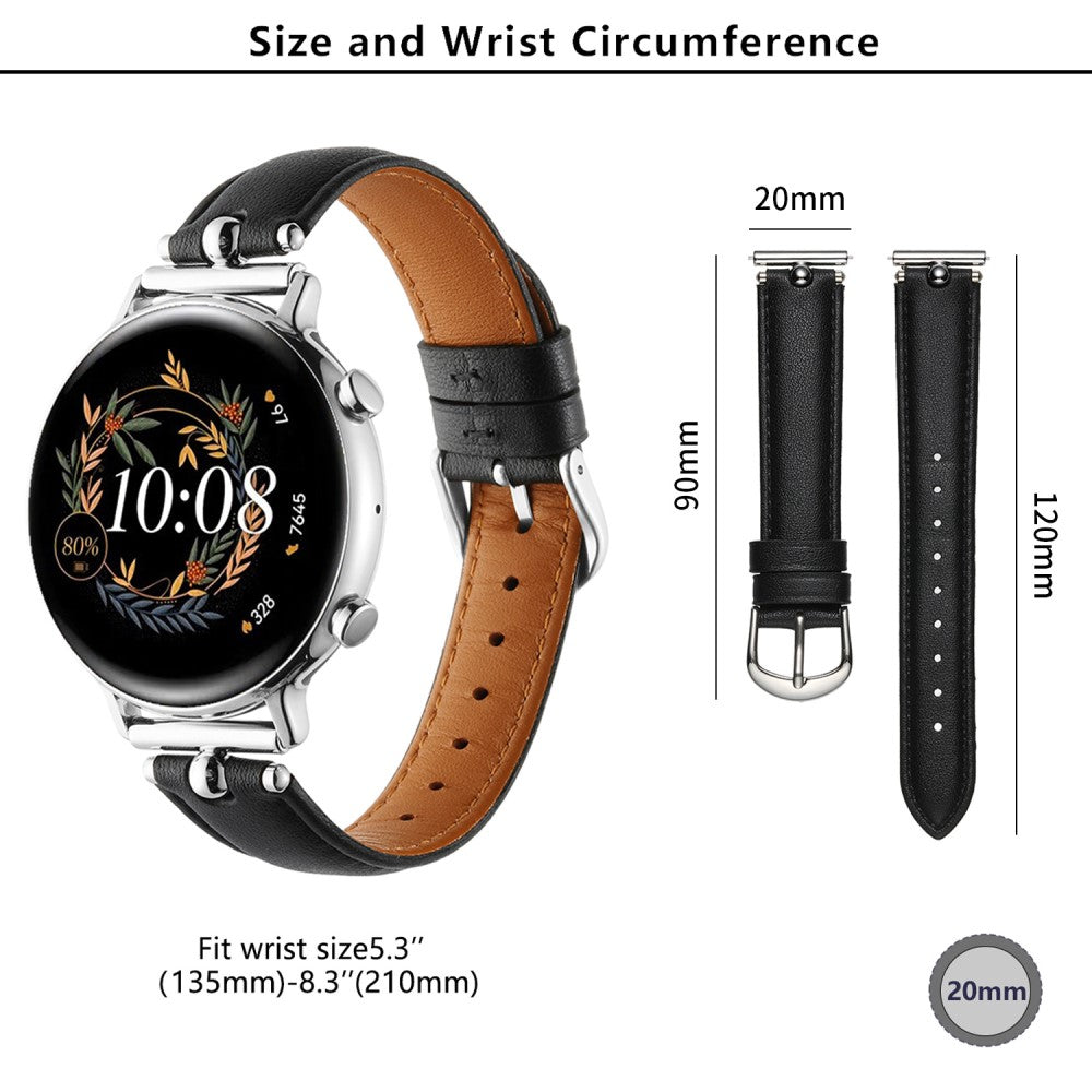 Samsung Galaxy Watch 5 Pro / Samsung Galaxy Watch 6 Classic (47mm) Genuine Leather Universel Strap - Brown#serie_11