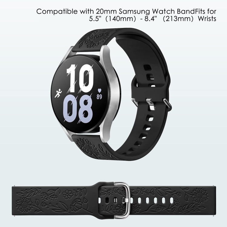 Mega Sweet Smartwatch Silicone Universel Strap - Black#serie_1