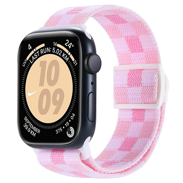 Incredibly Pleasant Apple Smartwatch Nylon Universel Strap - Pink#serie_3