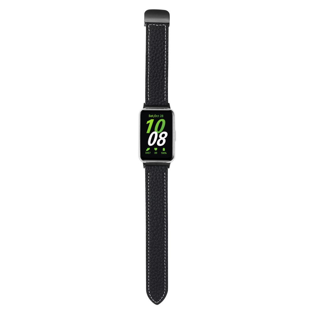 Very Tough Samsung Galaxy Fit 3 Genuine Leather Strap - Black#serie_1