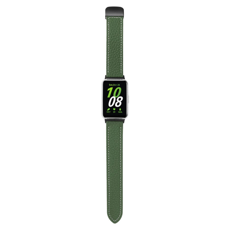 Very Tough Samsung Galaxy Fit 3 Genuine Leather Strap - Green#serie_5