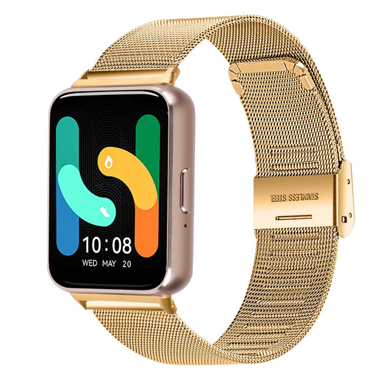 Increadibly Cute Samsung Galaxy Fit 3 Metal Strap - Gold#serie_2