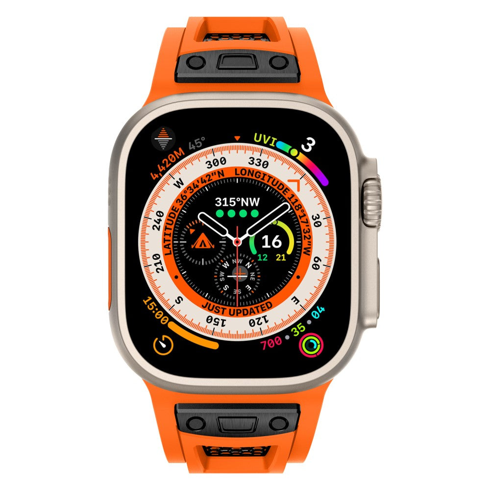 Mega Nice Apple Smartwatch Silicone Universel Strap - Orange#serie_1