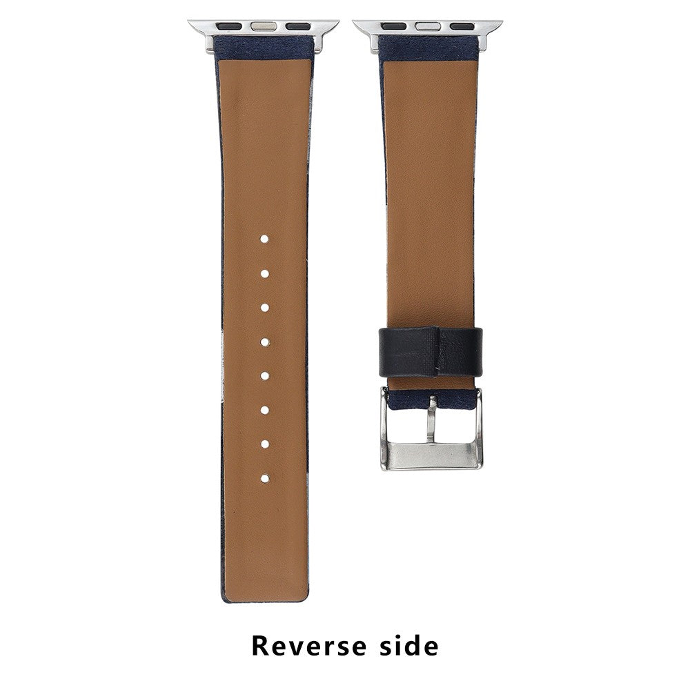 Super Tough Apple Smartwatch Pu Leather Universel Strap - Brown#serie_1