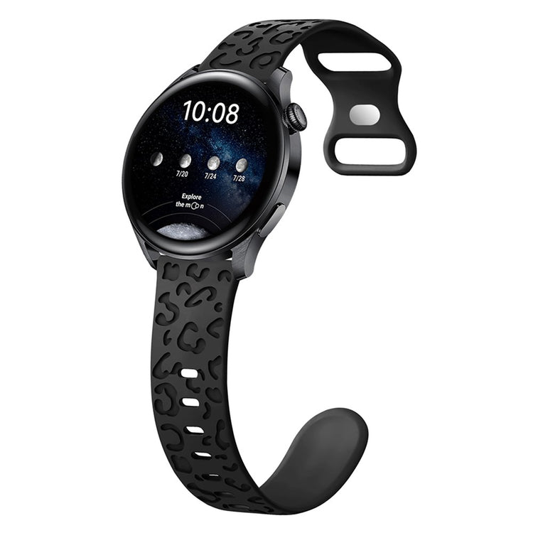 Remarkably Fantastic Smartwatch Silicone Universel Strap - Black#serie_1