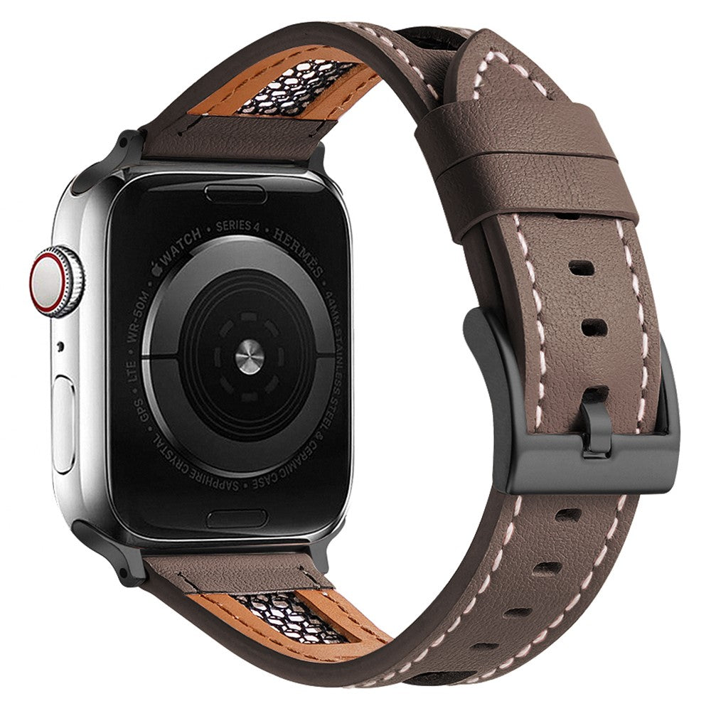 Exquisite Apple Smartwatch Genuine Leather Universel Strap - Brown#serie_6