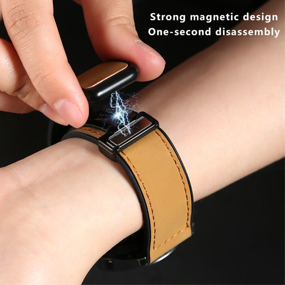 Mega Pleasant Smartwatch Pu Leather Universel Strap - Black#serie_5