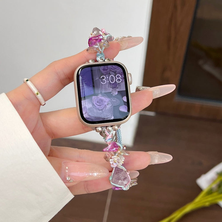 Really Beautiful Apple Smartwatch Stone Universel Strap - Purple#serie_5