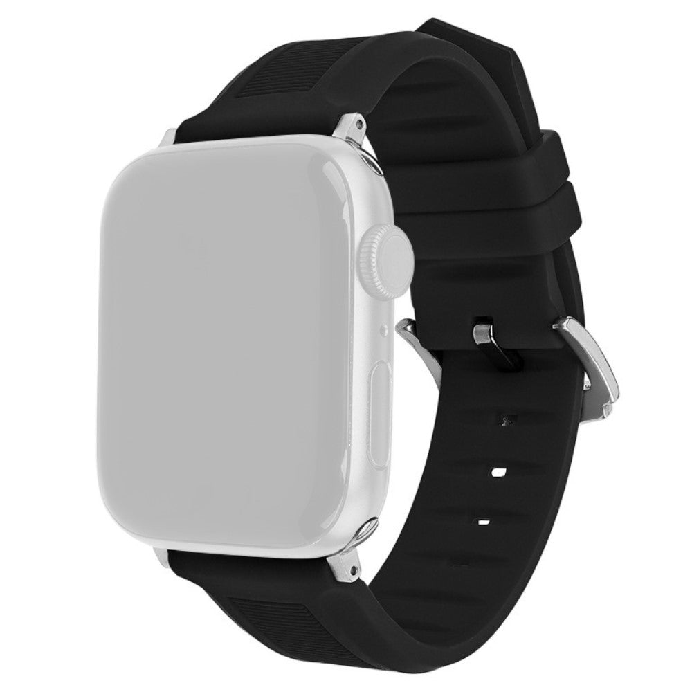 Timeless Apple Smartwatch Silicone Universel Strap - Black#serie_1