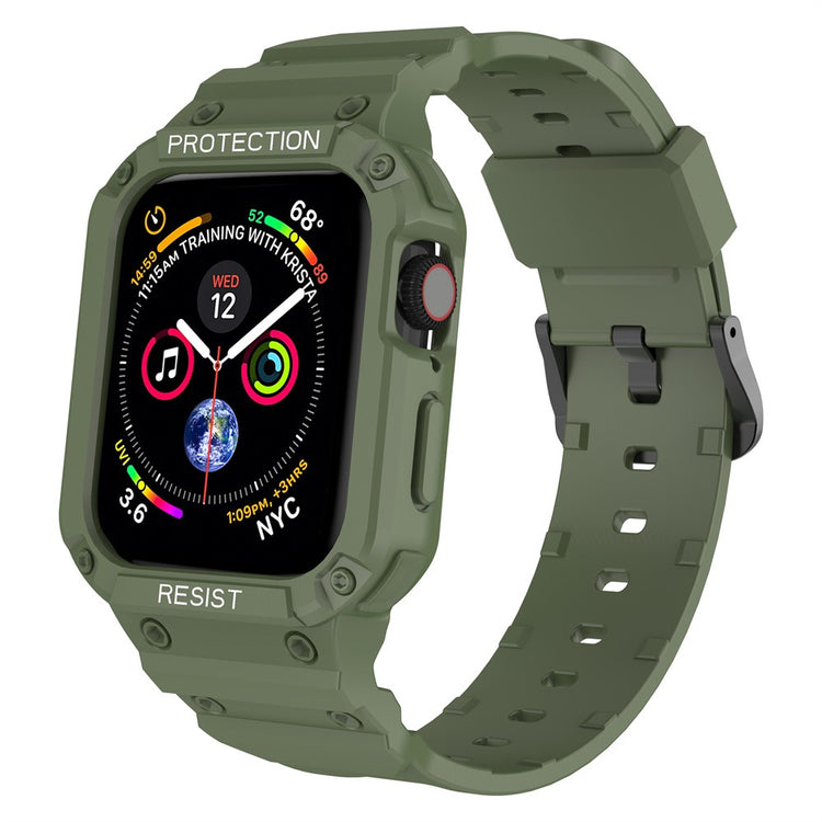 Mega Delightful Apple Smartwatch Silicone Universel Strap - Green#serie_4