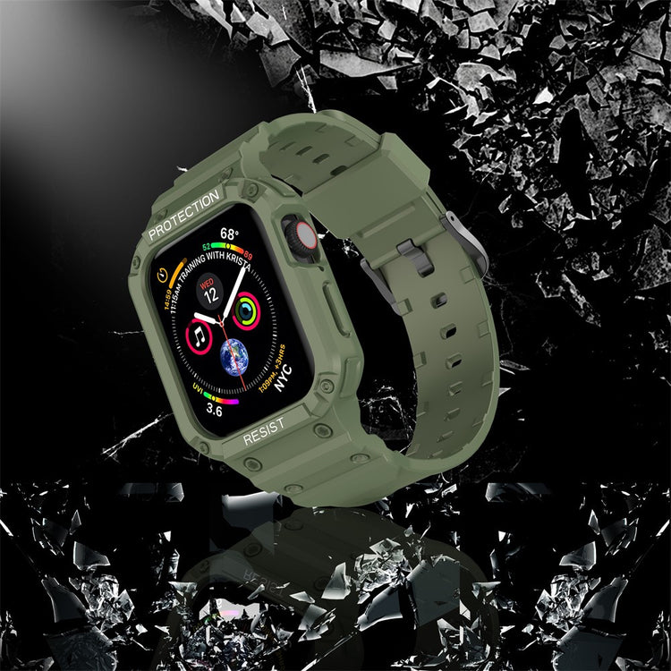 Mega Delightful Apple Smartwatch Silicone Universel Strap - Green#serie_4