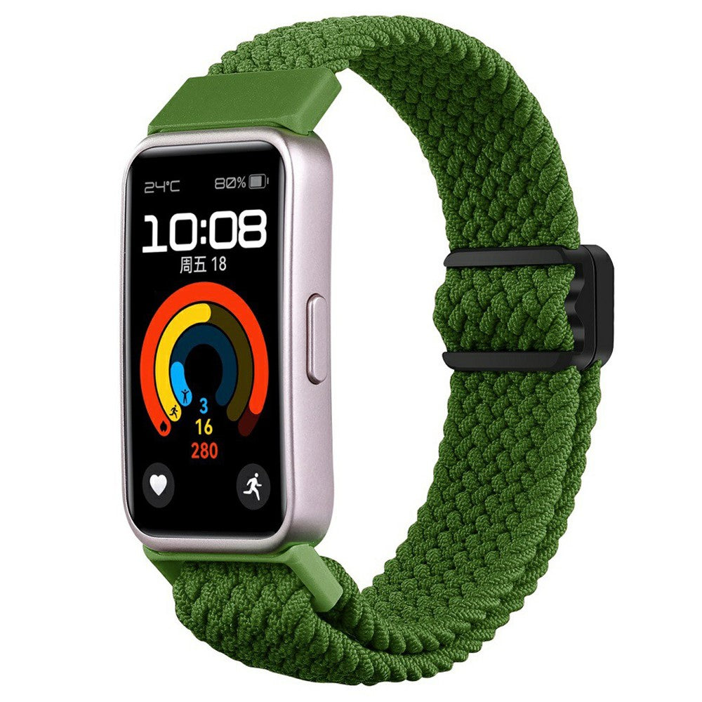 Mega Stylish Huawei Band 8 Nylon Strap - Green#serie_15