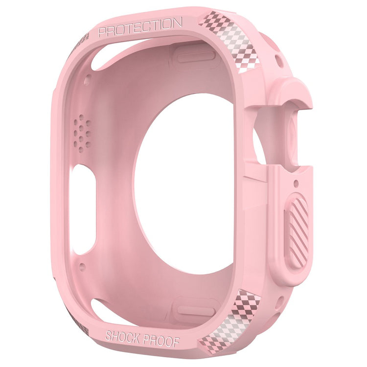 Comfortable Apple Watch Ultra Silicone Strap - Pink#serie_3