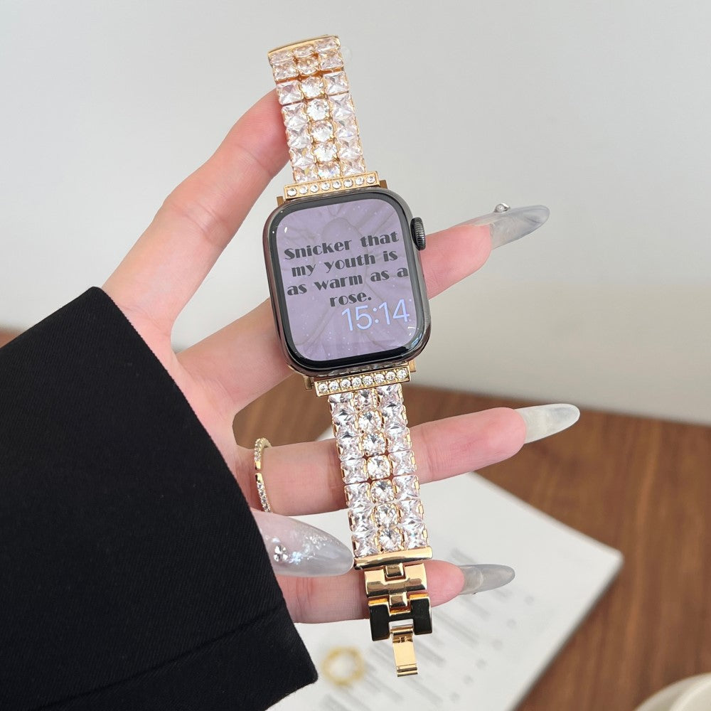 Timeless Apple Smartwatch Rhinestone Universel Strap - Gold#serie_3