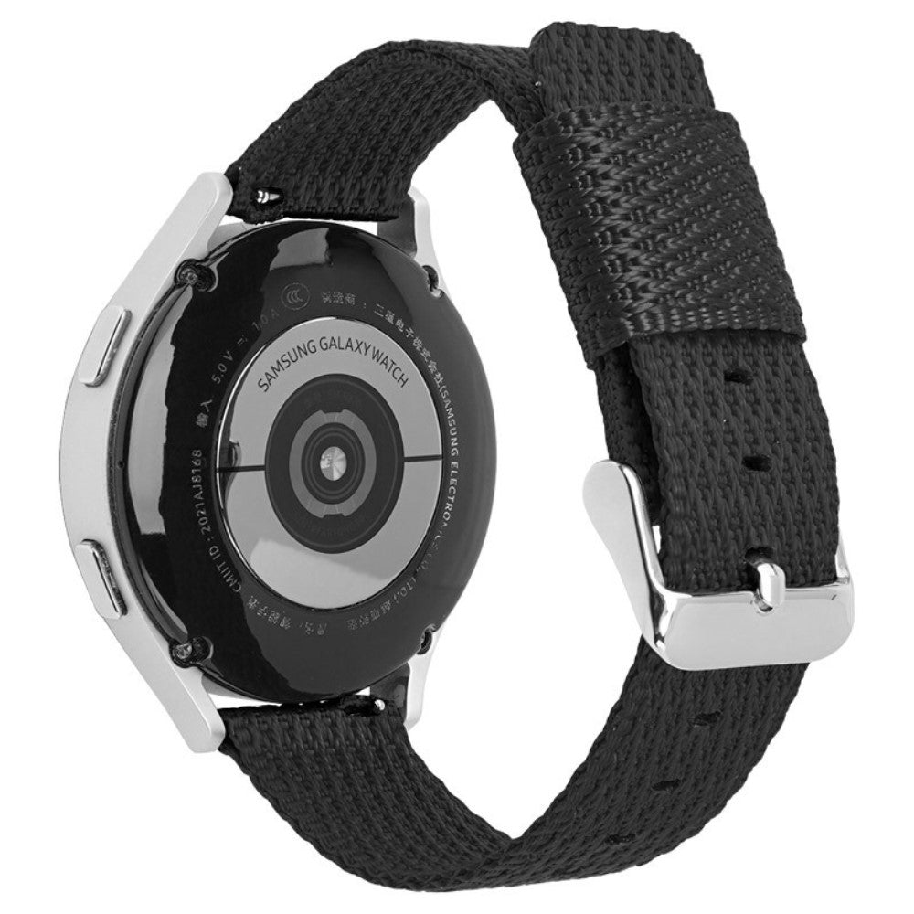 Huawei Watch GT 3 42mm / Watch GT 3 Pro 43mm Wrist Strap 20mm Texture Nylon Watch Strap - Black / Grid#serie_1