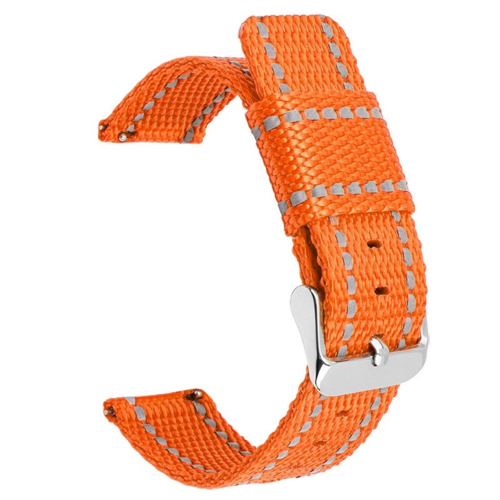 Huawei Watch GT 3 42mm / Watch GT 3 Pro 43mm Wrist Strap 20mm Texture Nylon Watch Strap - Orange / Reflective Strip#serie_21