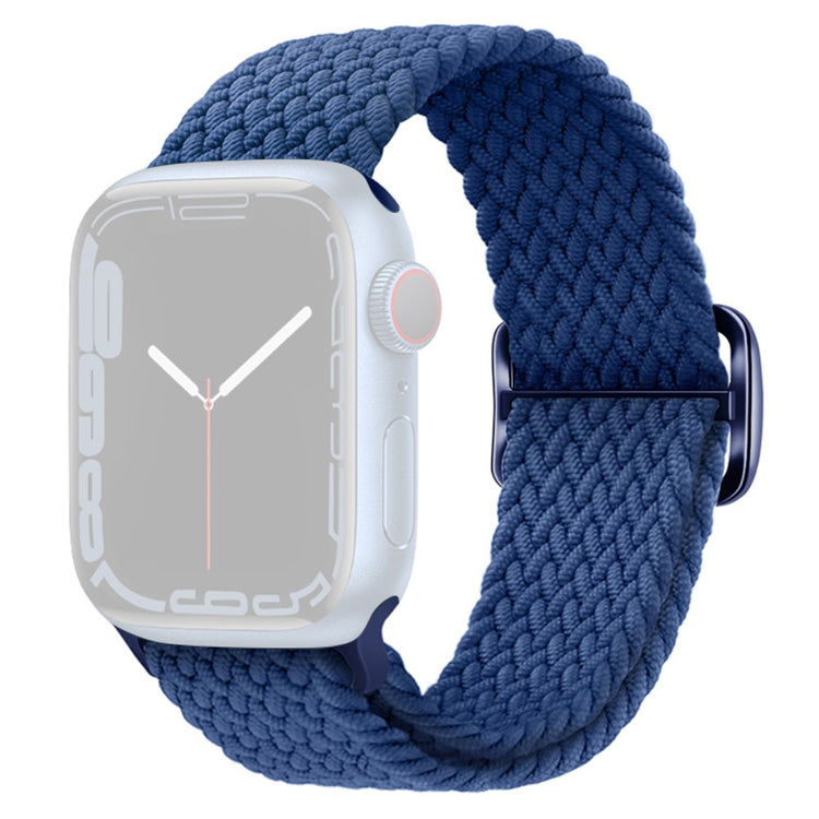 Apple Watch Series 9 8 7 41mm / 6 5 4 SE (2022) SE (2023) SE 40mm / 3 2 1 38mm Watch band Braided Nylon Strap - Sea Blue#serie_12