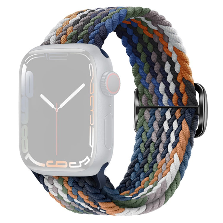 Apple Watch Ultra 2 Ultra 49mm / 9 8 7 45mm / 6 5 4 SE (2023) SE (2022) SE 44mm / 3 2 1 42mm Strap Nylon Braided Watch band  - Denim Multi-color#serie_15