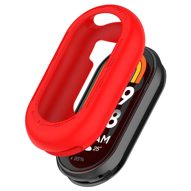 Xiaomi Mi Band 9 / 9 NFC Silicone Cover Watch Frame Case Cover Edge Protector - Red#serie_6