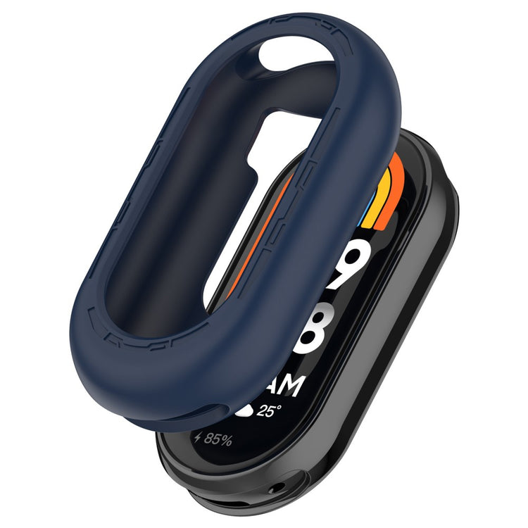 Xiaomi Mi Band 9 / 9 NFC Silicone Cover Watch Frame Case Cover Edge Protector - Midnight Blue#serie_14