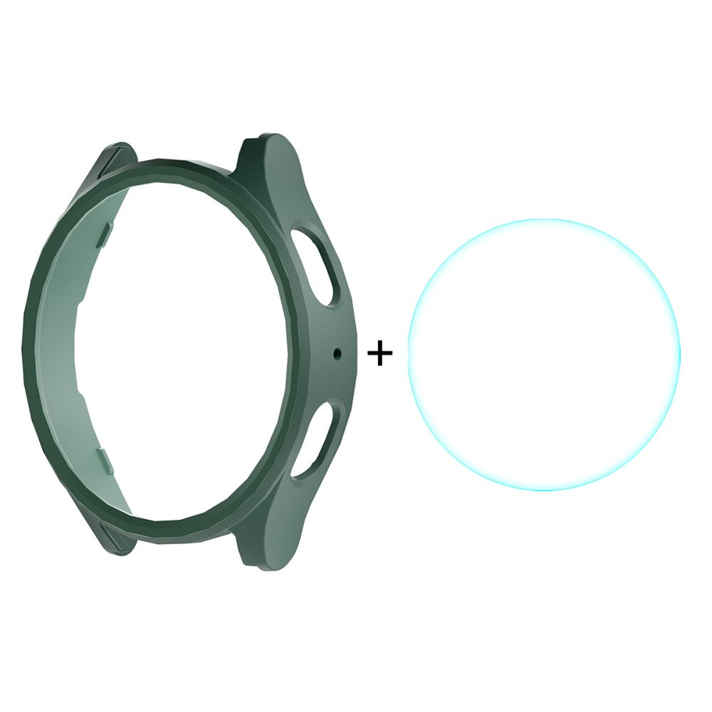 ENKAY HAT PRINCE Samsung Galaxy Watch7 44mm Case Bump Resistant Watch Cover with 0.2mm 9H Screen Film - Green#serie_5