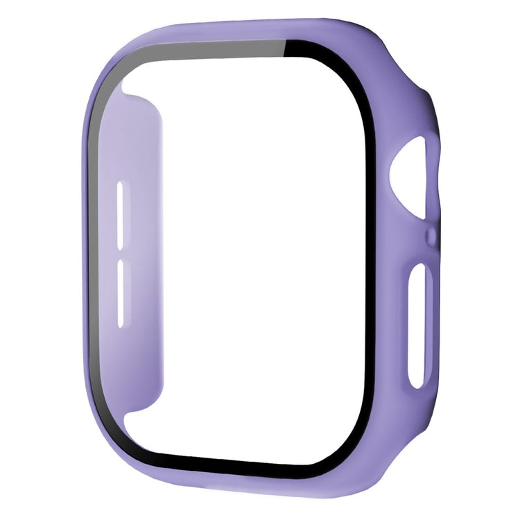 Apple Watch Series 10 46mm Protective Case All-Around Hard Bump Resistant Watch Cover with Tempered Glass Film - Purple#serie_14