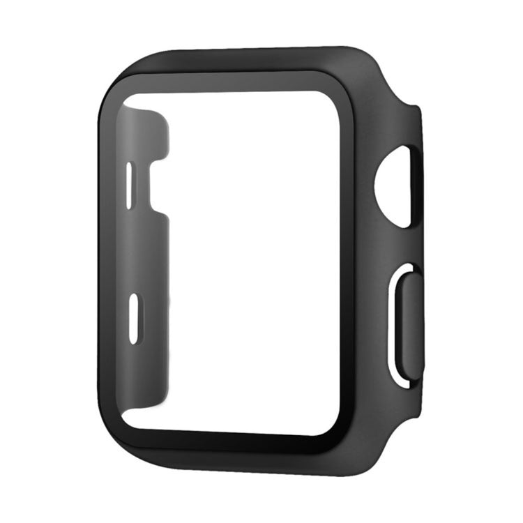 Apple Watch Series 10 42mm Watch Case Protective Hard Bump Resistant Cover with Tempered Glass Film - Black#serie_1