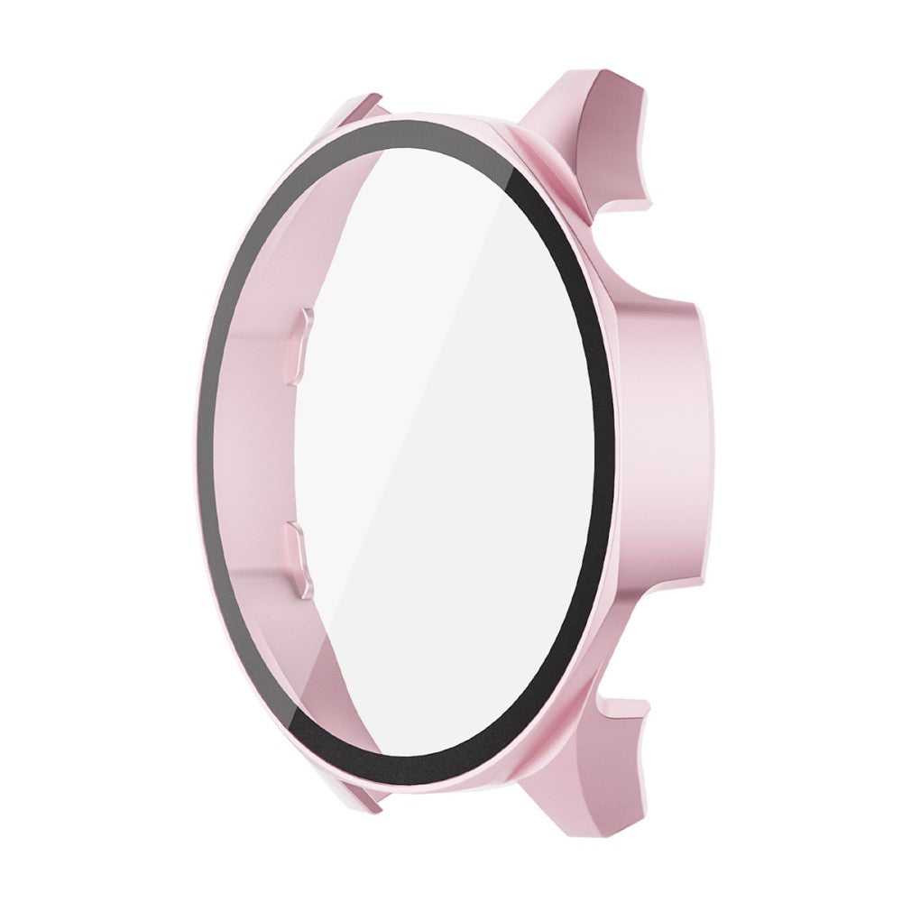 Huawei Watch GT 5 46mm ENKAY Hat-Prince 2-in-1 Rubberized Hard PC Frame with 9H Tempered Glass Screen Protector - Pink#serie_1
