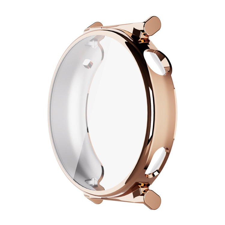 Huawei Watch GT 5 46mm ENKAY Hat-Prince TPU Watch Case Electroplating Watch Cover with Screen Protector - Rose Gold#serie_4