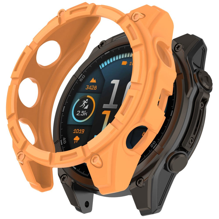 Garmin Fenix 8 Solar 51mm Watch Case Quick Release Soft TPU Watch Cover - Orange#serie_2