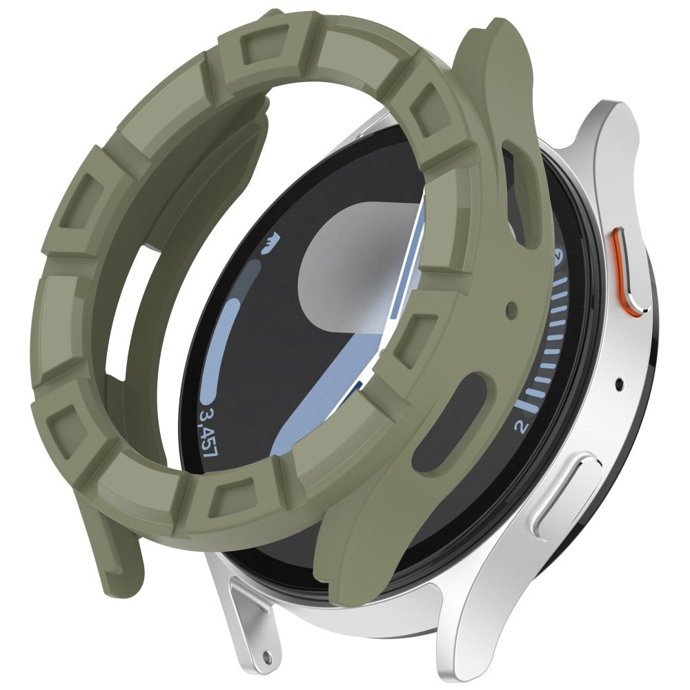 Samsung Galaxy Watch7 40mm Watch Case Hollow Armor Soft Flexible Watch Frame - Green#serie_1