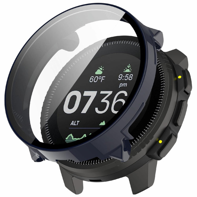 Suunto Vertical Watch Case Integrated Protective Bump Resistant Cover with Tempered Glass Screen Protector - Dark Blue#serie_3